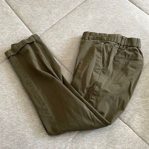 Muji Chinos dark green